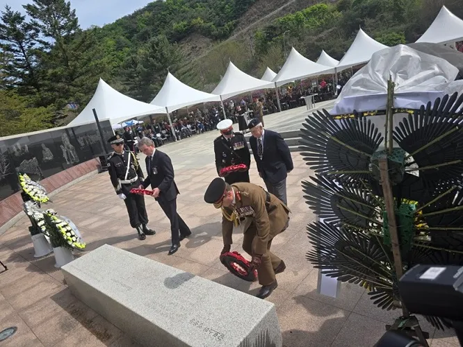 적성서 설마리 임진강 전투 75주기 추모식 거행