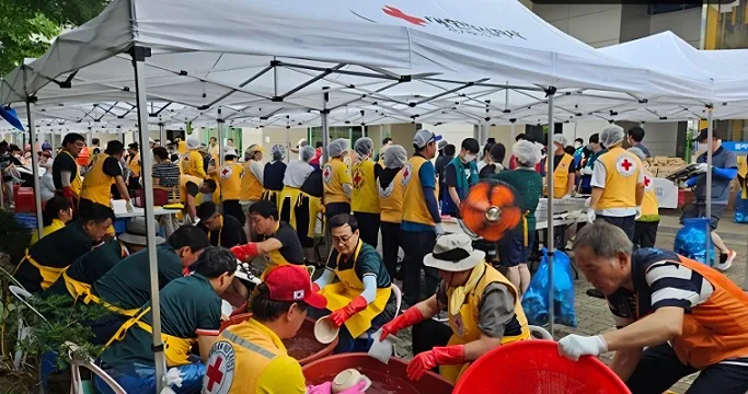 적십자사 파주지구협, 8월 사랑의 밥차 운영